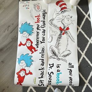 Runtoo dr Seuss nursery wall decor
